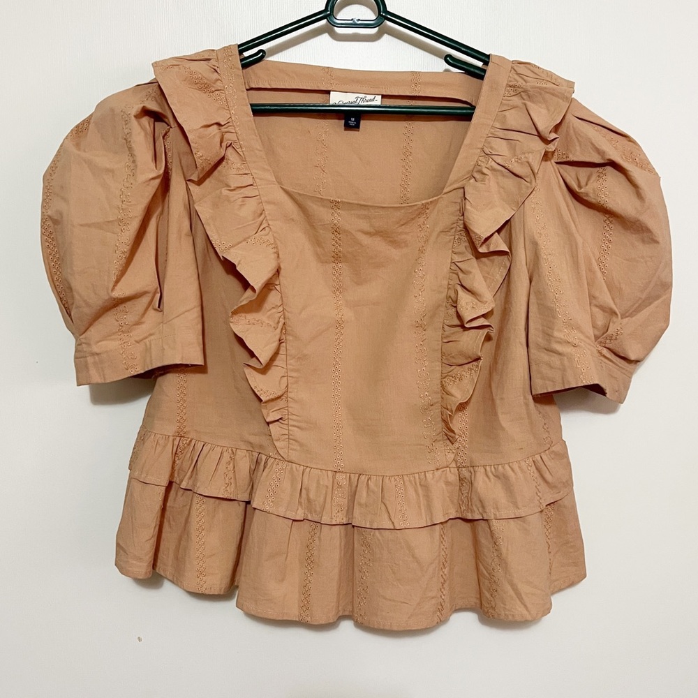 Universal Thread Cotton Puff Sleeve Top M